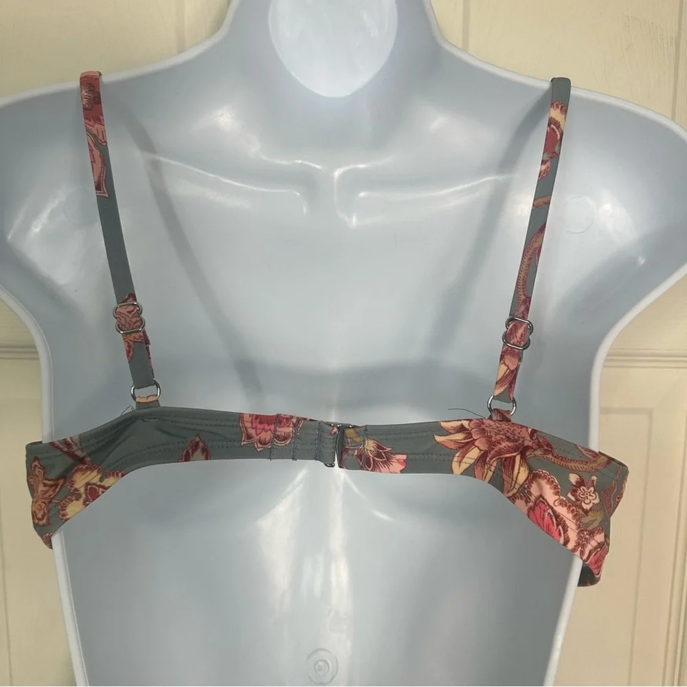 NWT Cupshe Bikini‎ Floral High Waisted Underwire Size Large